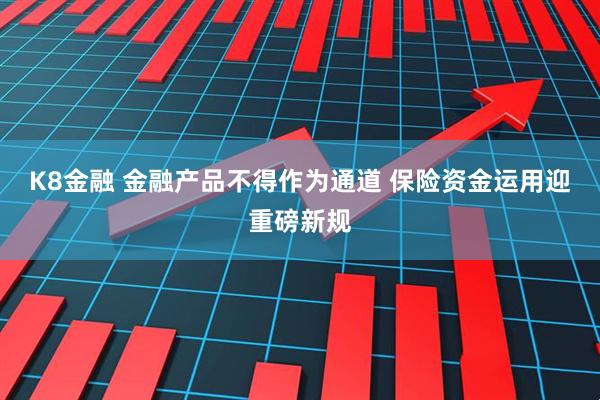 K8金融 金融产品不得作为通道 保险资金运用迎重磅新规
